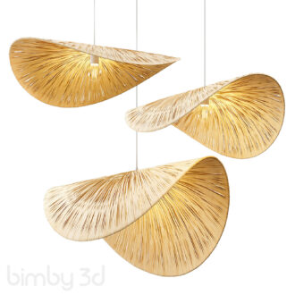 POPPY RAFFIA LAMP SHADE