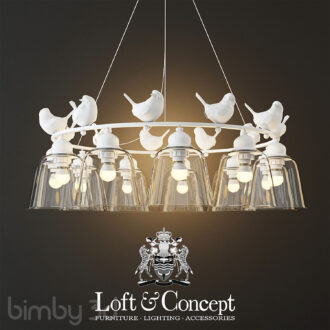 podvesnoy svetilnik provence bird chandelier