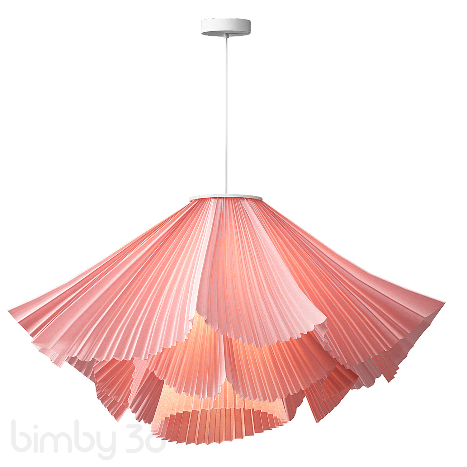 Coral Pleats Pendant Lamp 1 Coral Pleats Pendant Lamp