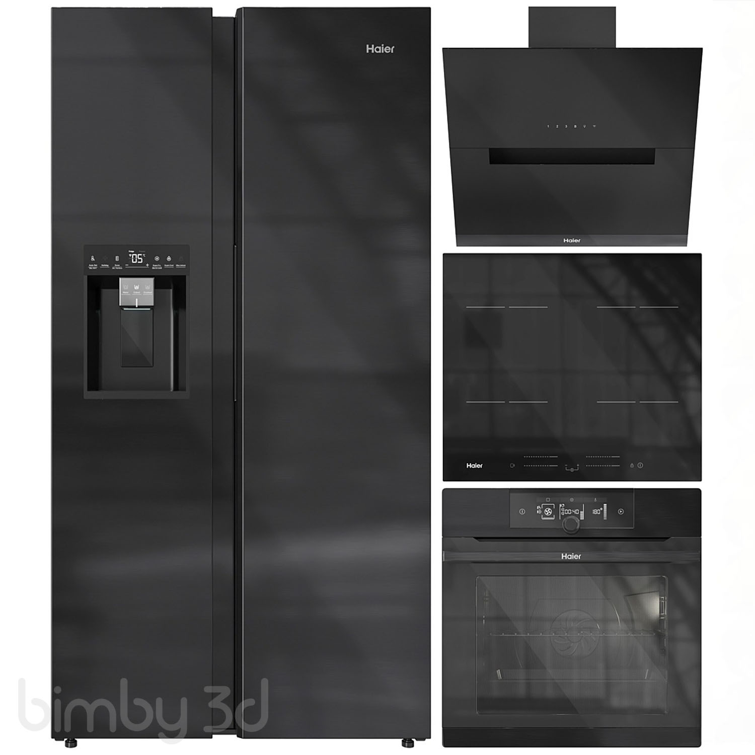 Haier Appliance Collection Set 01 1 Haier Appliance Collection Set 01