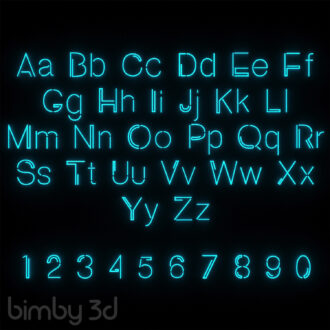 Neon Alphabet