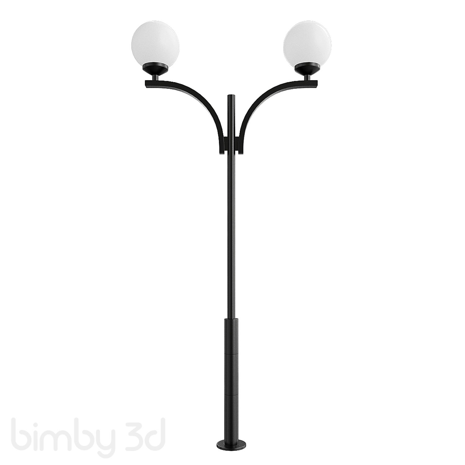 Park street metal support pole for 2 lamps 1 Park street metal support pole for 2 lamps