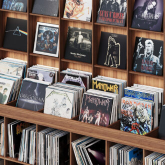 B Rack with vinyl records 3