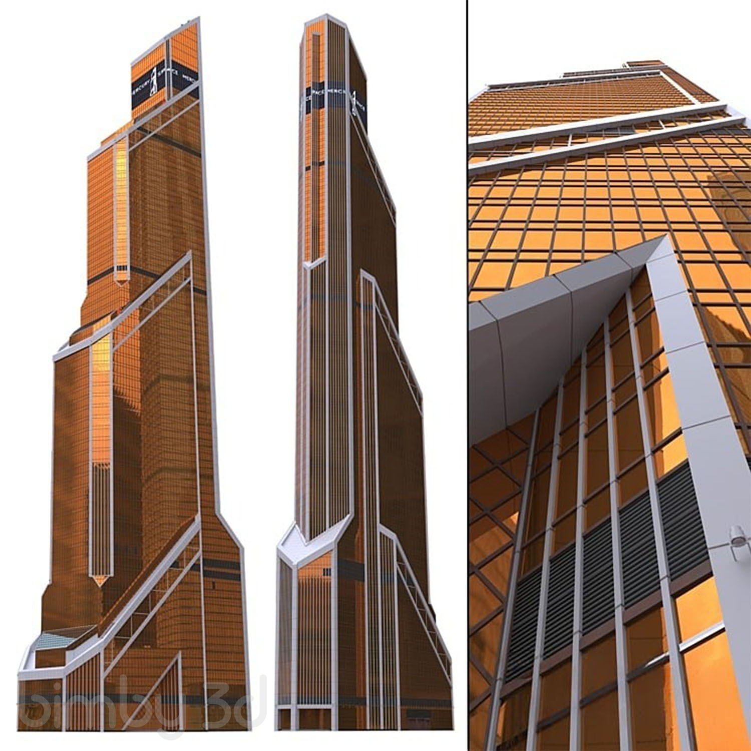 Skyscraper Mercury Tower Model in Moscow City 2013 1 Skyscraper Mercury Tower Model in Moscow City 2013