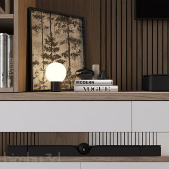 B TV wall set 0874 4