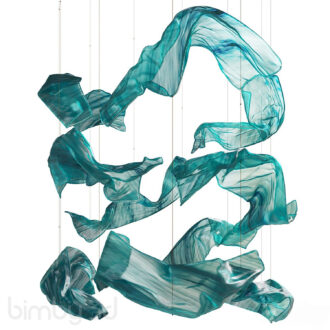 glass installation chandelier